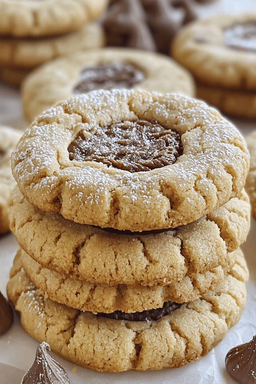 Muddy Buddy Peanut Butter Cookies slice on plate showing perfect texture and swirl pattern