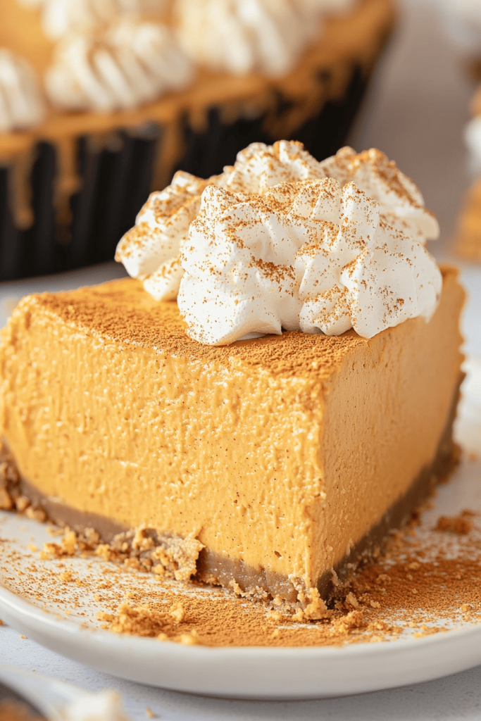 No-Bake Marshmallow Pumpkin Pie