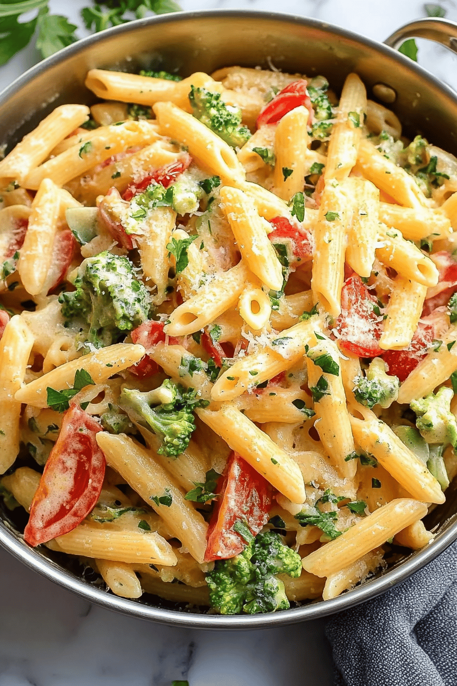 Pasta Primavera Tips slice on plate showing perfect texture and swirl pattern