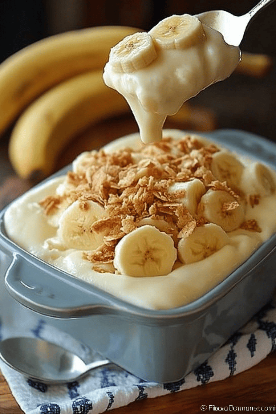 Paula Deen Banana Pudding final dish beautifully presented and ready to serve