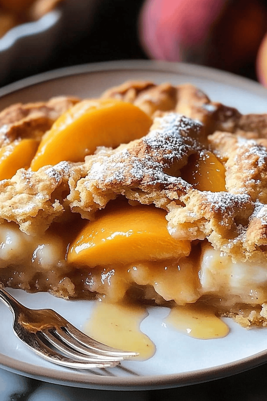 Peach Cobbler Recipe ingredients organized and measured on kitchen counter