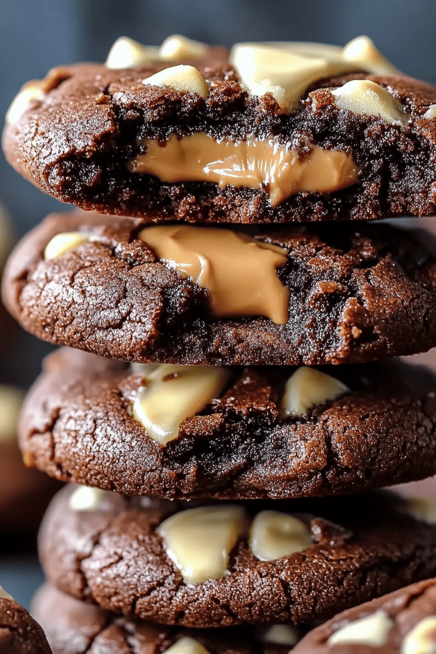 Peanut Butter Brownie Cookies ingredients organized and measured on kitchen counter