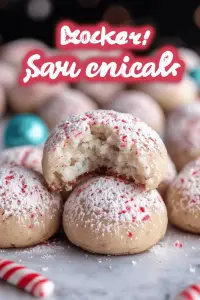 Peppermint Snowball Cookies Recipe