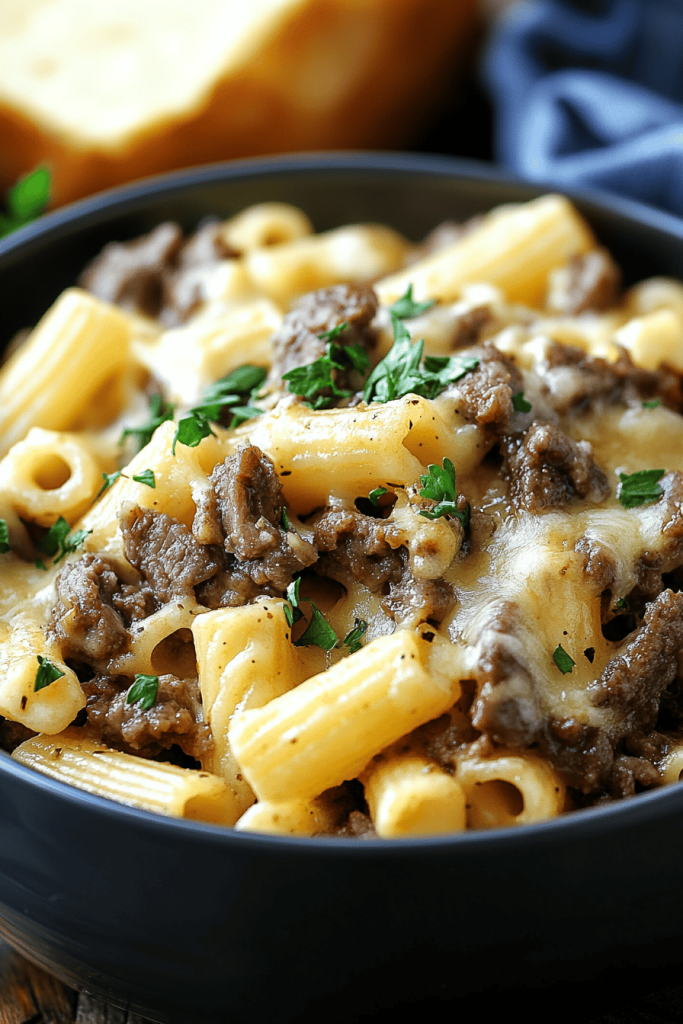Philly Cheesesteak Pasta Recipe