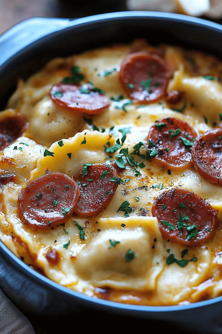 Pierogi Casserole Recipe final dish beautifully presented and ready to serve
