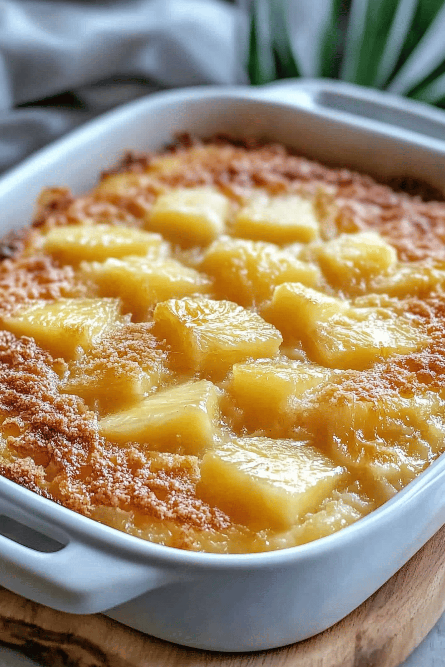 Pineapple Bake final dish beautifully presented and ready to serve