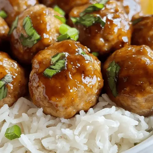 Pineapple Teriyaki Chicken Meatballs