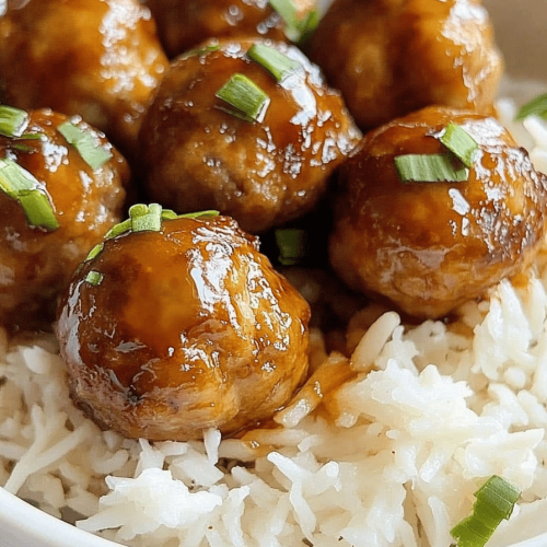 Pineapple Teriyaki Chicken Meatballs