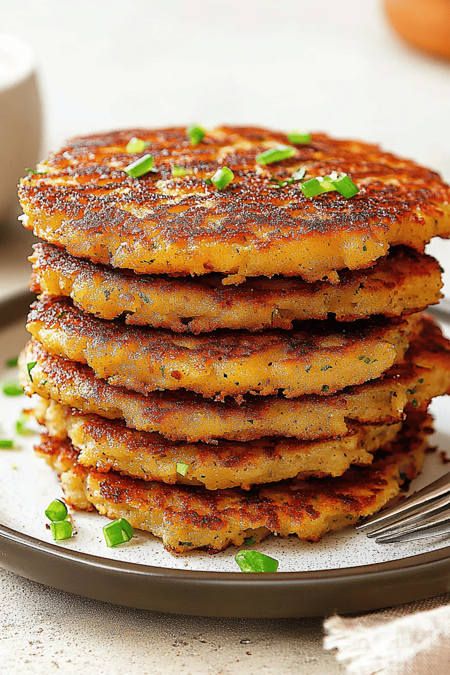 Potato Pancakes Recipe final dish beautifully presented and ready to serve