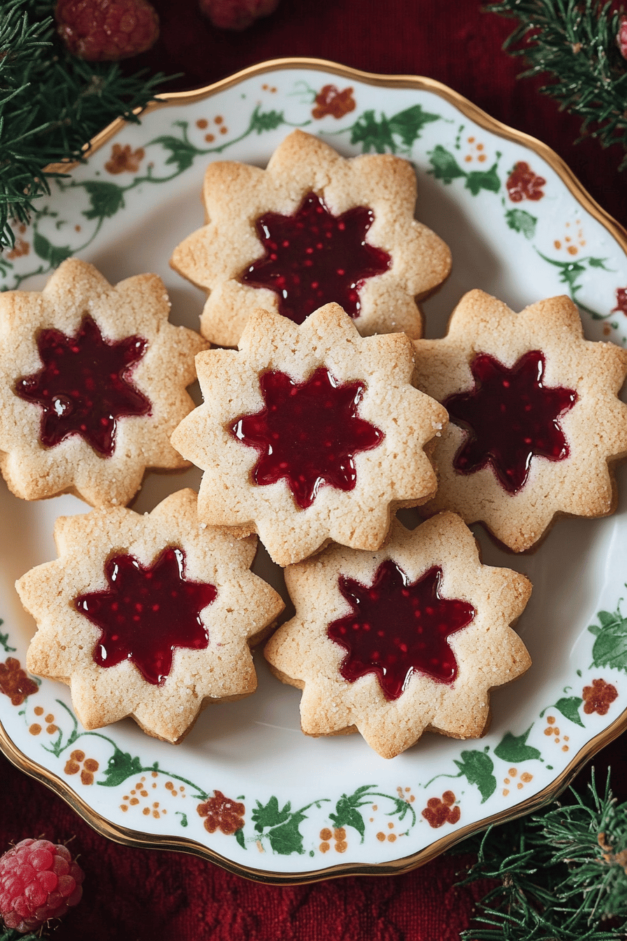 Raspberry Linzer Cookies