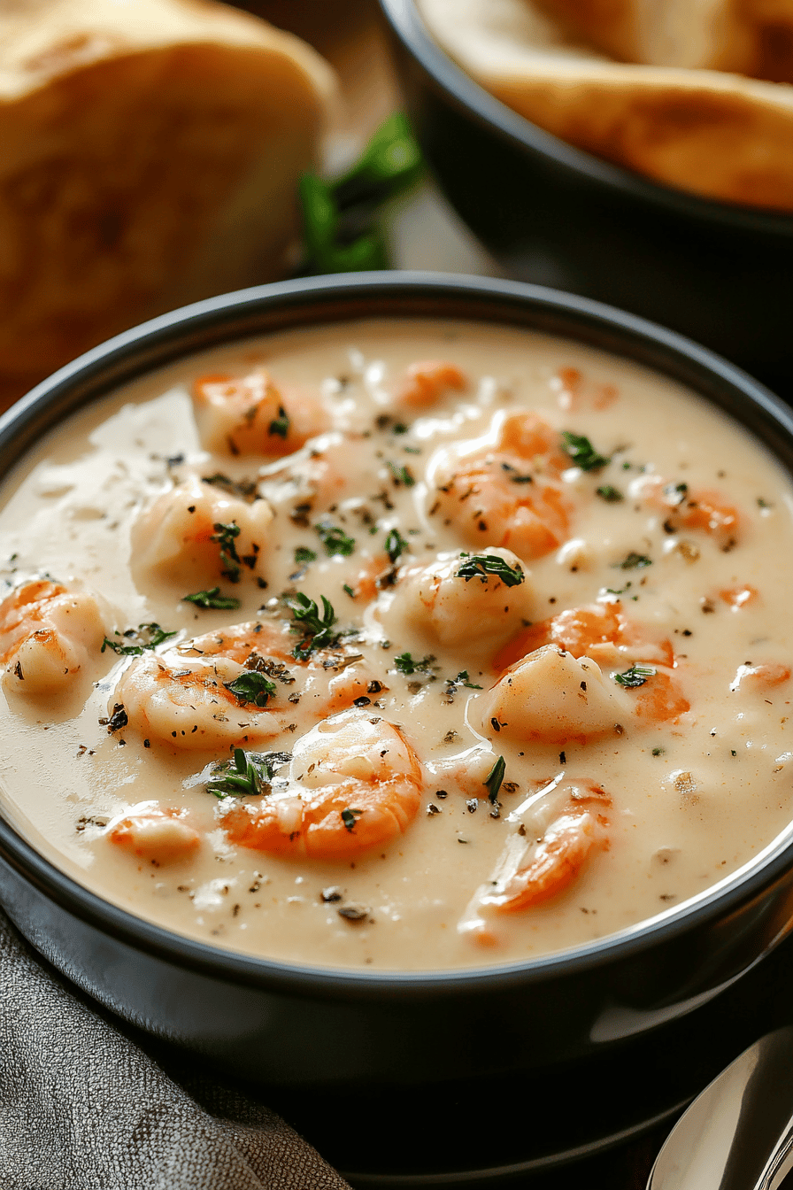 Seafood Bisque Recipe final dish beautifully presented and ready to serve