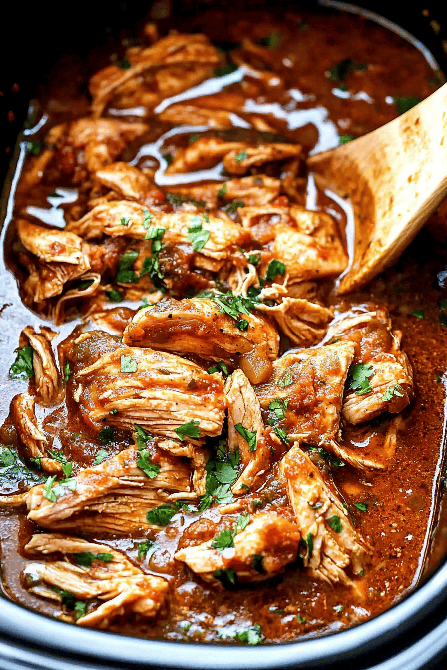Slow Cooker Salsa Verde Chicken