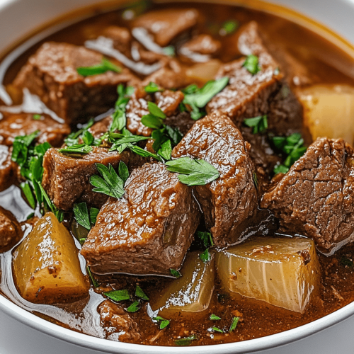 Slow Cooker Steak Soup