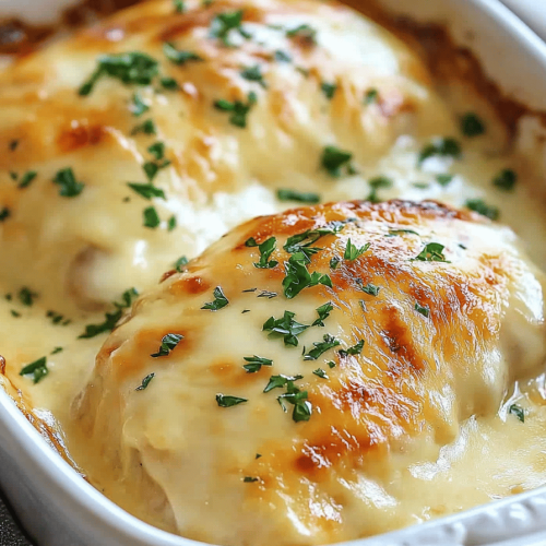 Smothered Cheesy Sour Cream Chicken