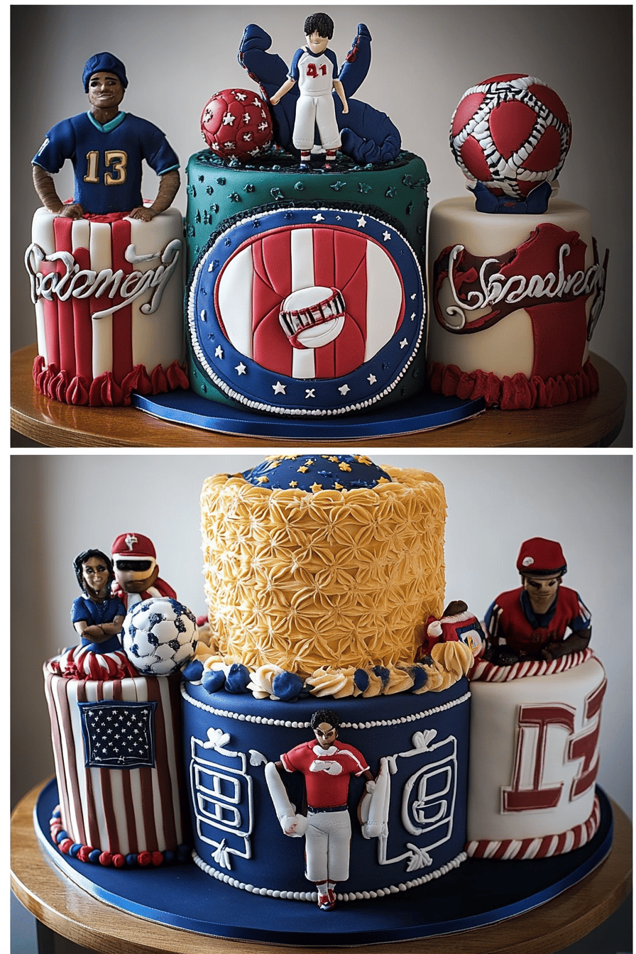 Sports Fan Cake Ideas final dish beautifully presented and ready to serve