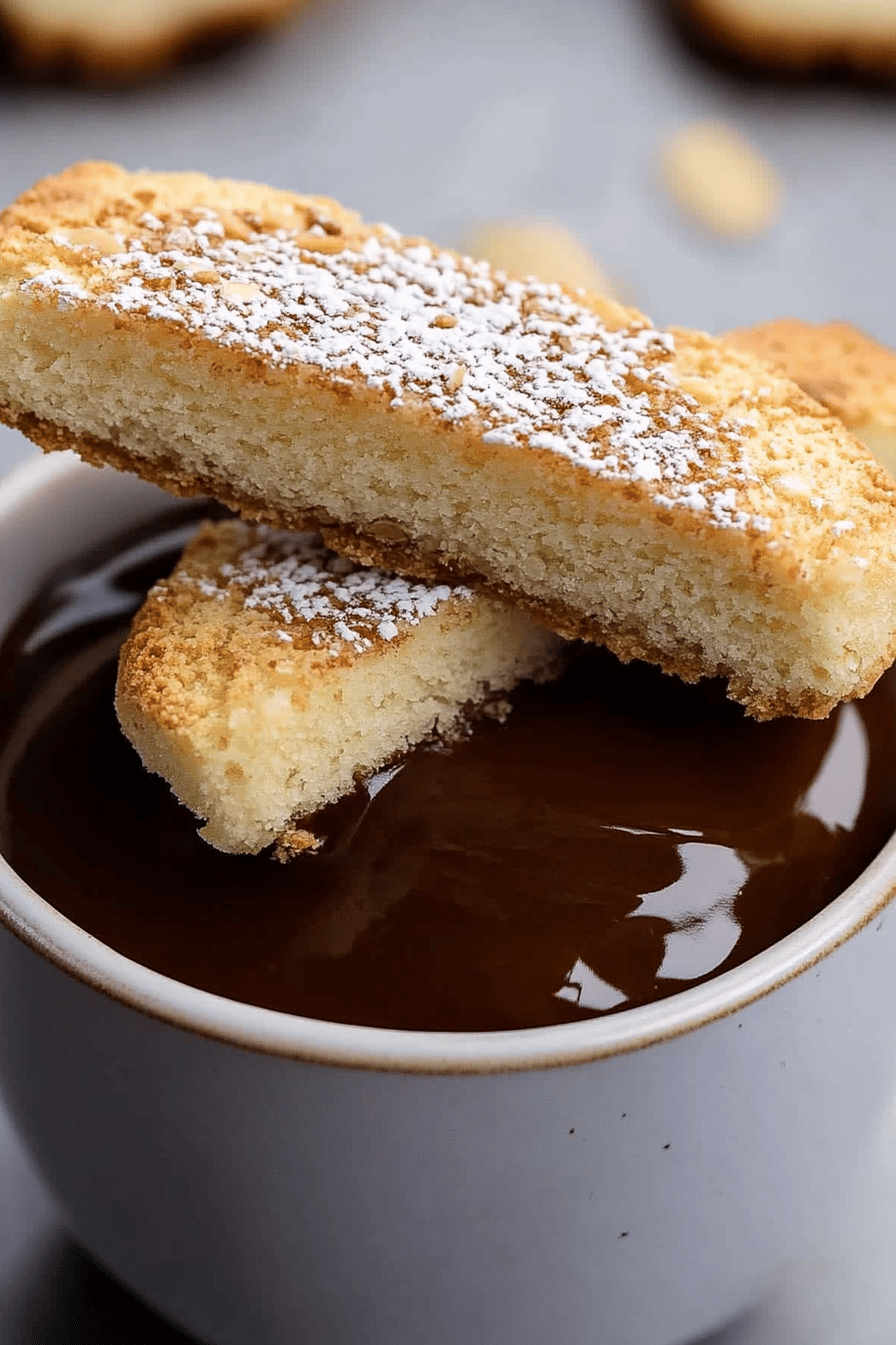 Starbucks Vanilla Almond Biscotti Recipe slice on plate showing perfect texture and swirl pattern