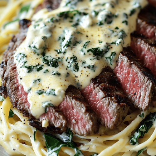 Steak Gorgonzola Alfredo