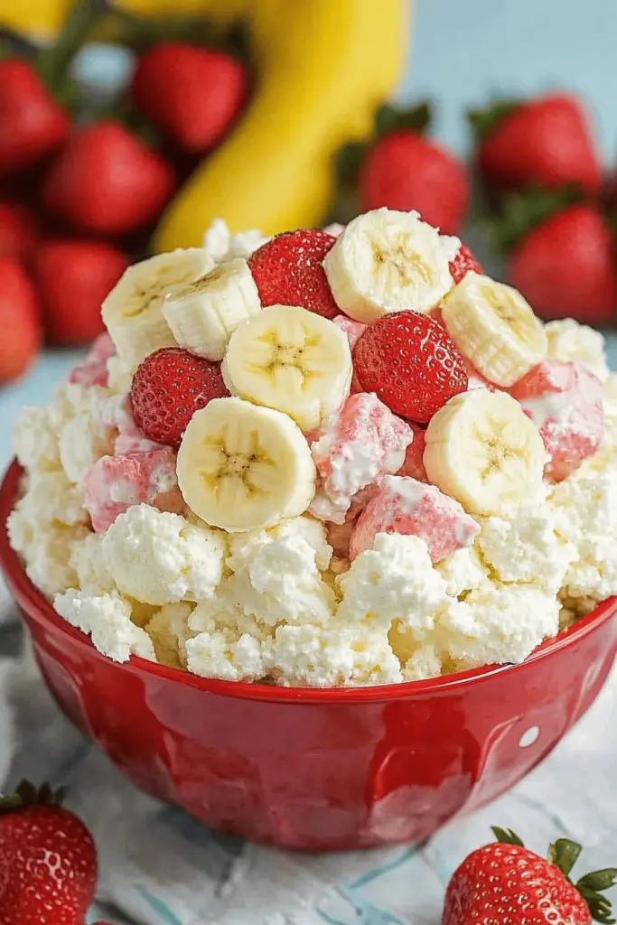 Strawberry Banana Fluff Salad
