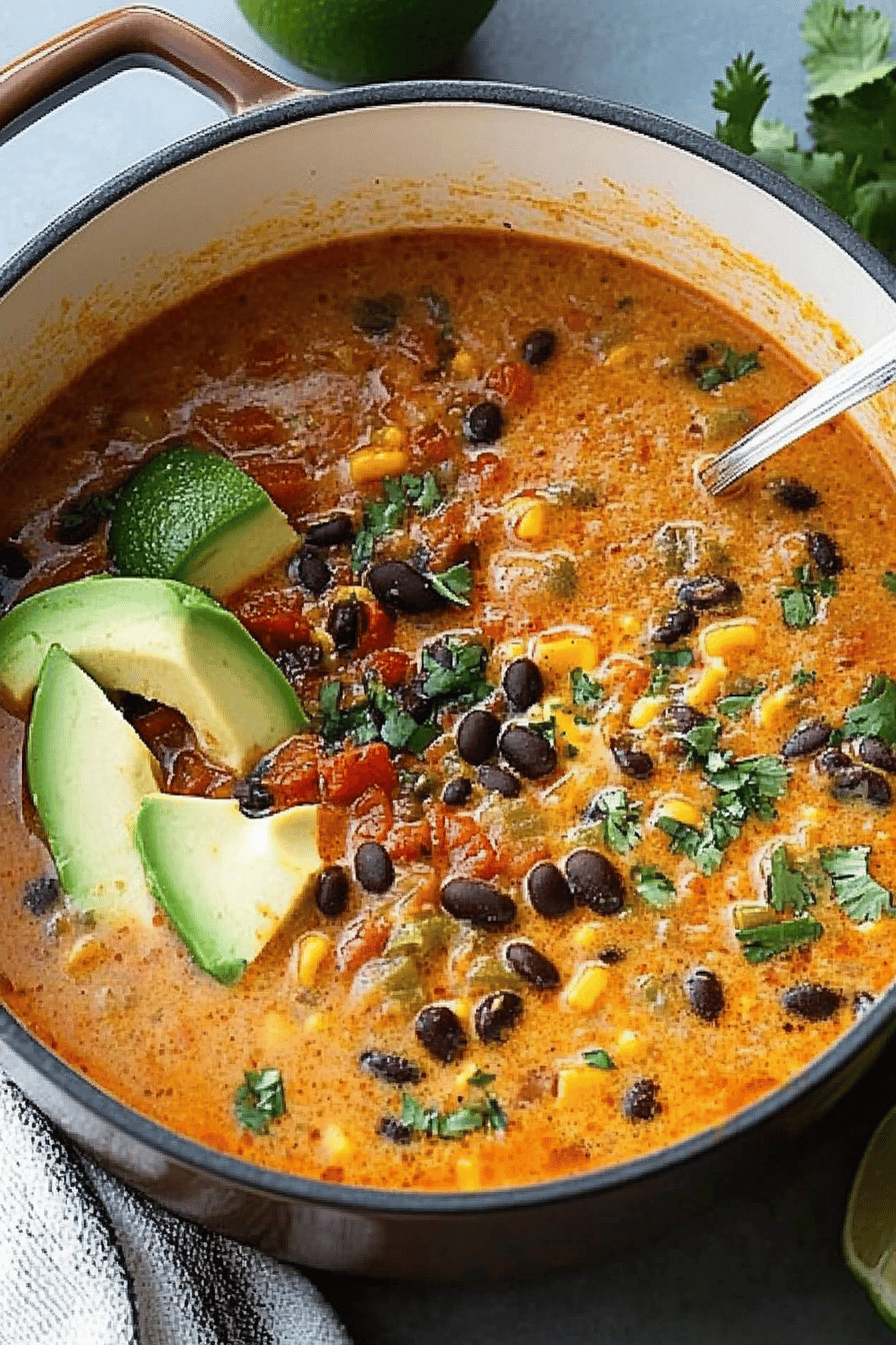 Taco Soup Recipe final dish beautifully presented and ready to serve