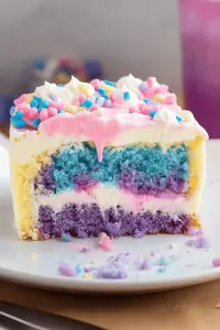 Unicorn Poke Cake