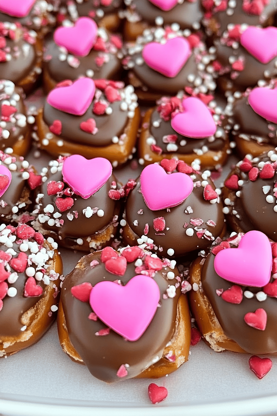 Valentine's Day Caramel Pretzel Bites slice on plate showing perfect texture and swirl pattern