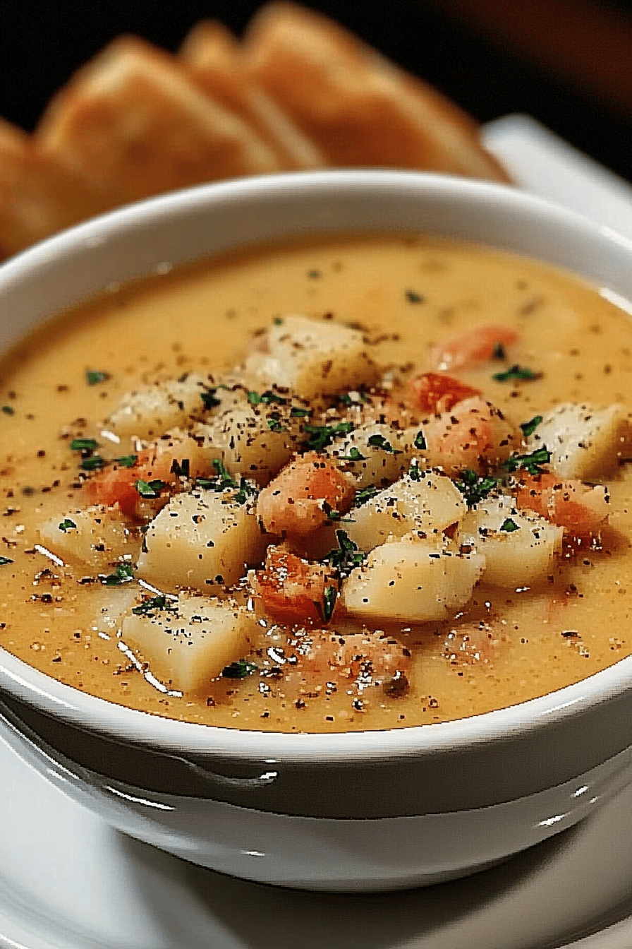 best potato soup final dish beautifully presented and ready to serve