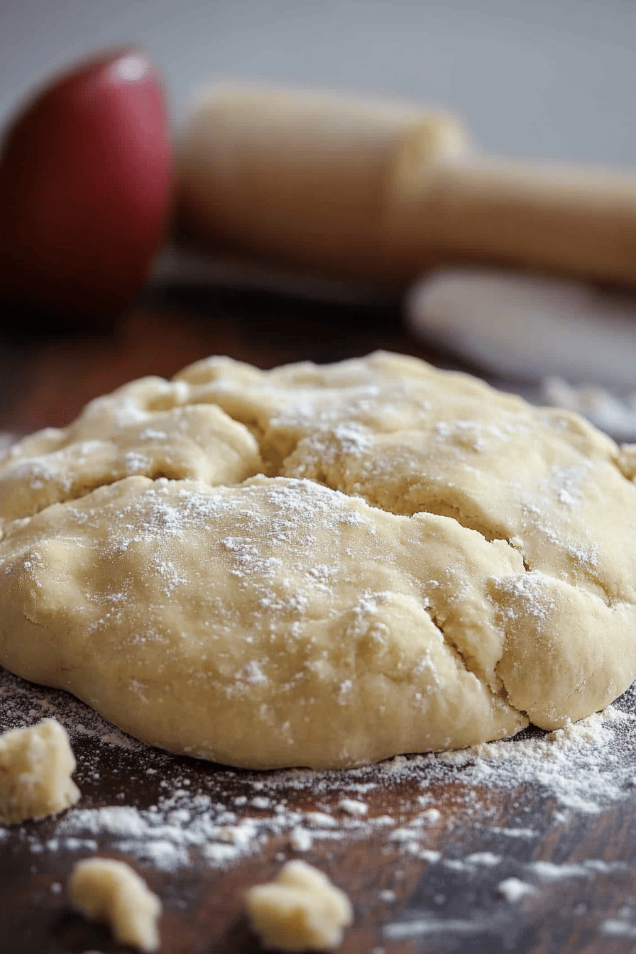 easy pie crust recipe slice on plate showing perfect texture and swirl pattern