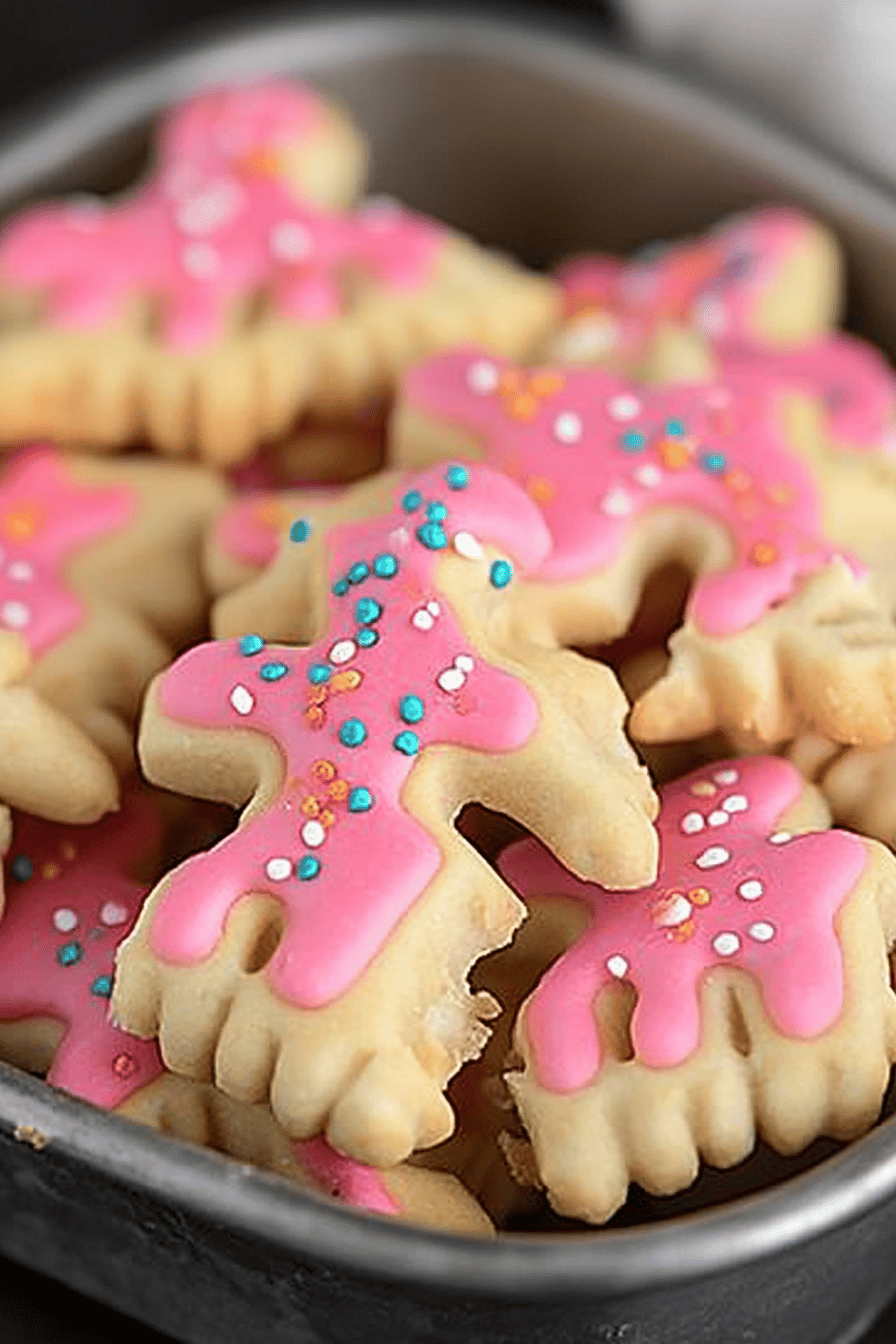 gluten-free animal crackers slice on plate showing perfect texture and swirl pattern