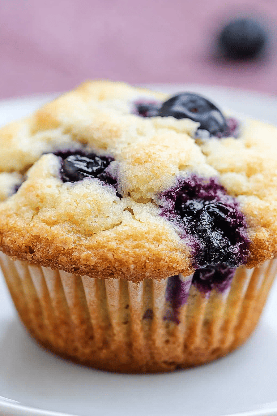 gluten-free blueberry muffins ingredients organized and measured on kitchen counter