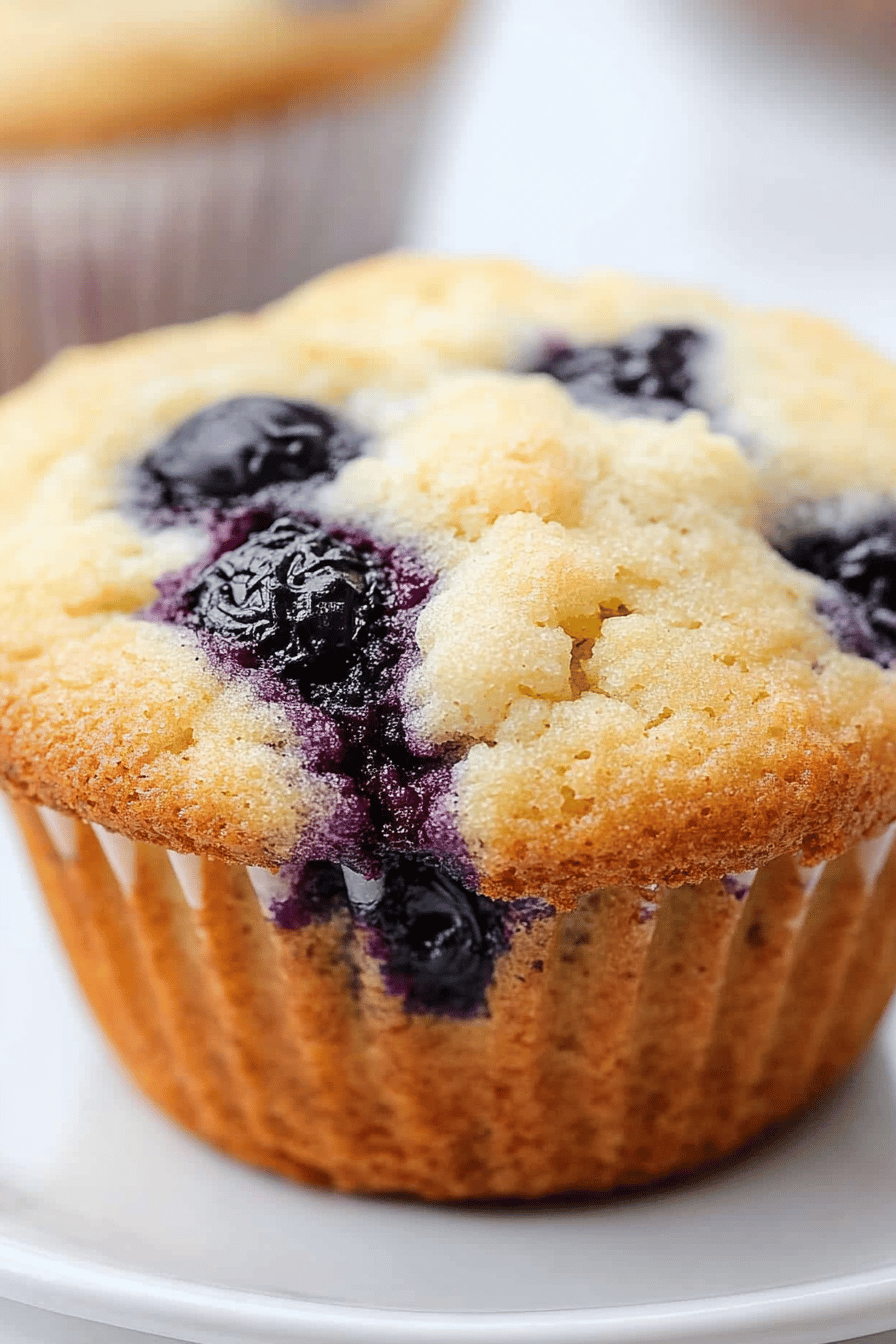 gluten-free blueberry muffins final dish beautifully presented and ready to serve