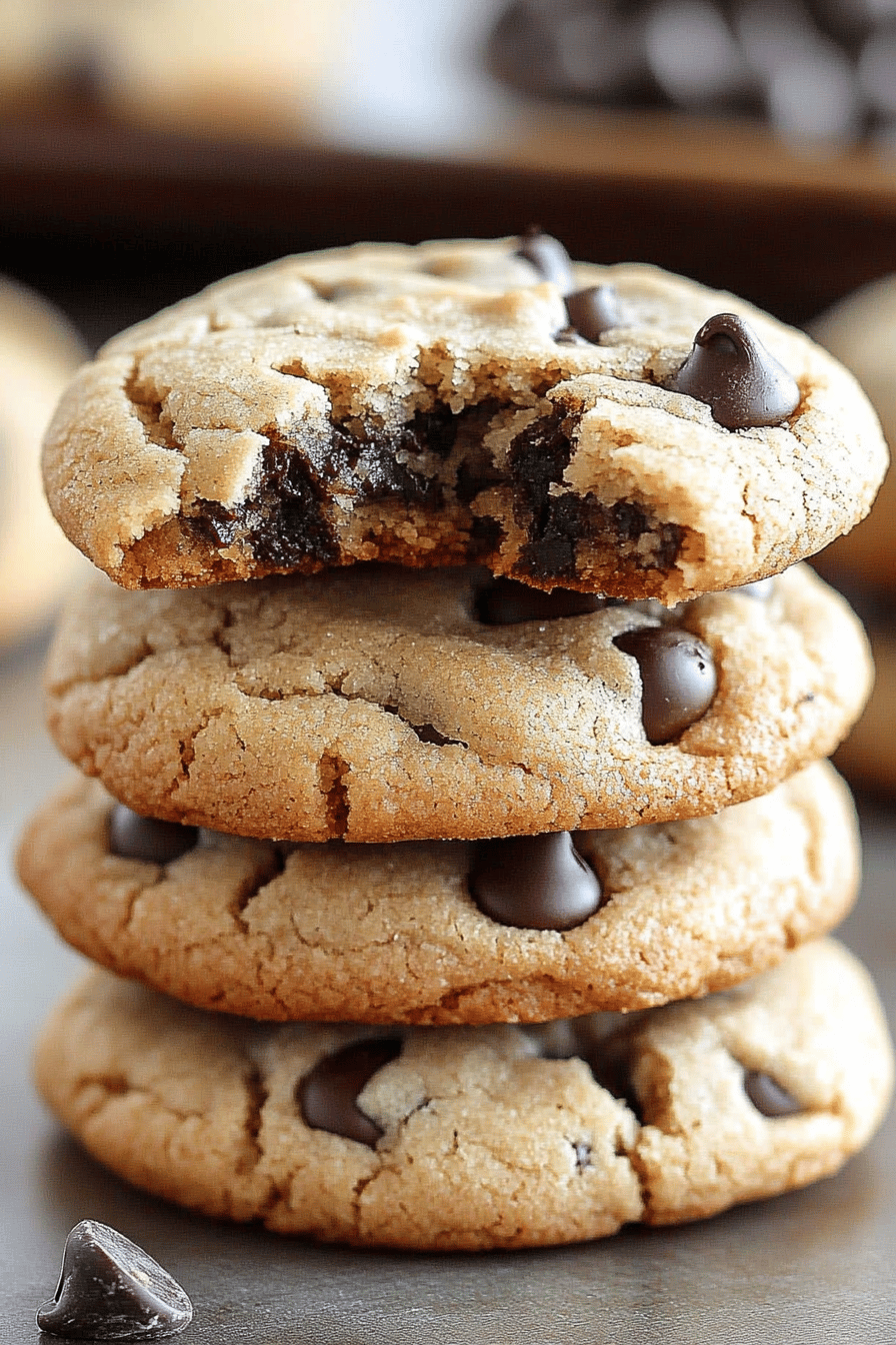 gluten-free chocolate chip cookies ingredients organized and measured on kitchen counter