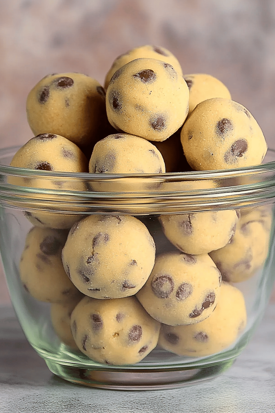 gluten-free cookie dough bites final dish beautifully presented and ready to serve
