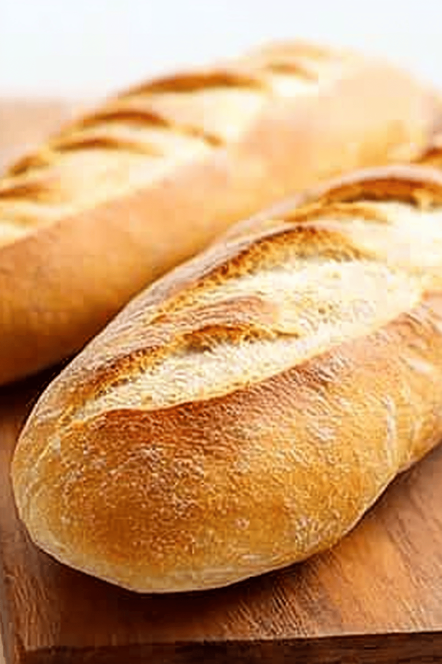 gluten-free french bread ingredients organized and measured on kitchen counter
