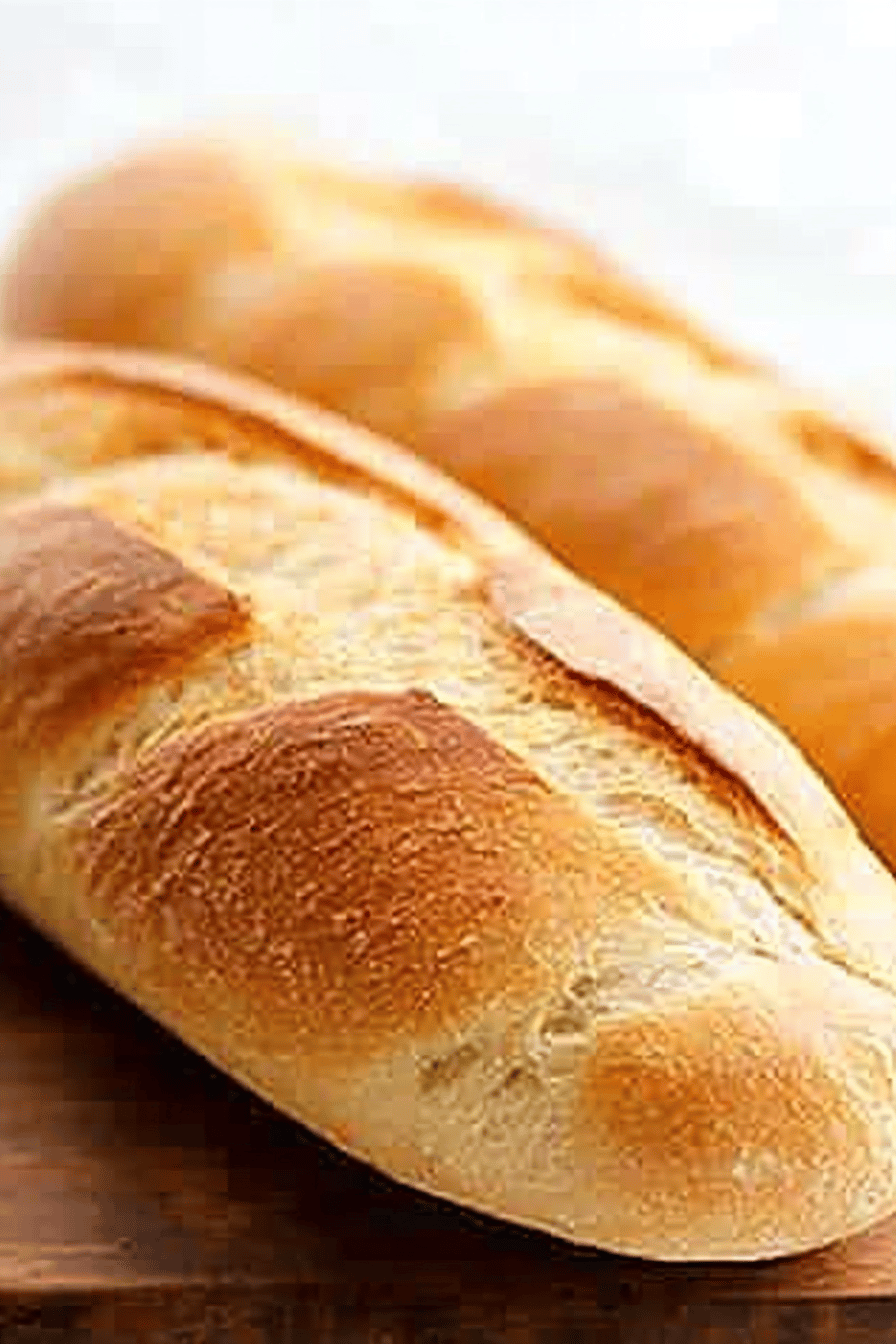 gluten-free french bread slice on plate showing perfect texture and swirl pattern