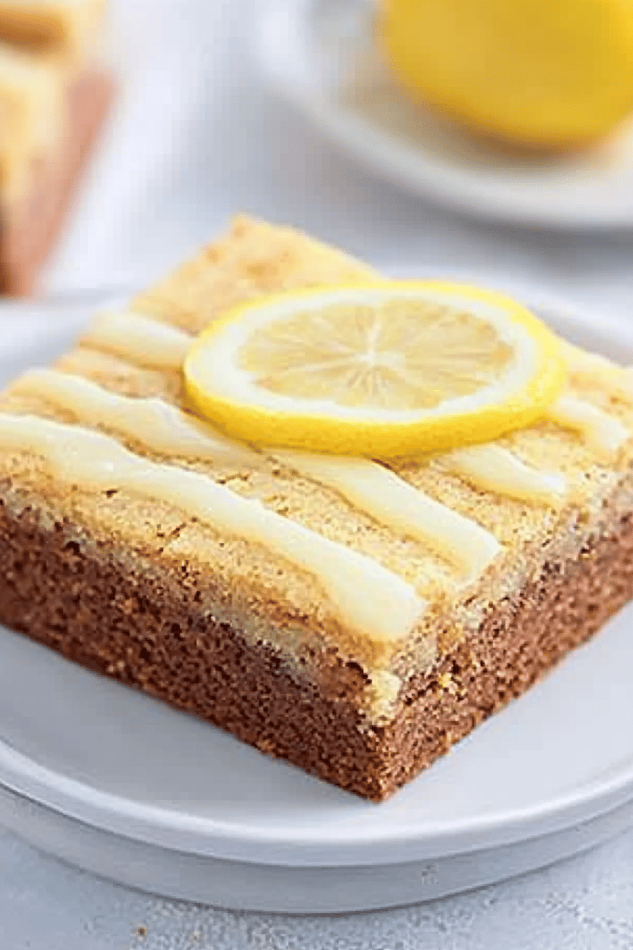 gluten-free lemon brownies ingredients organized and measured on kitchen counter