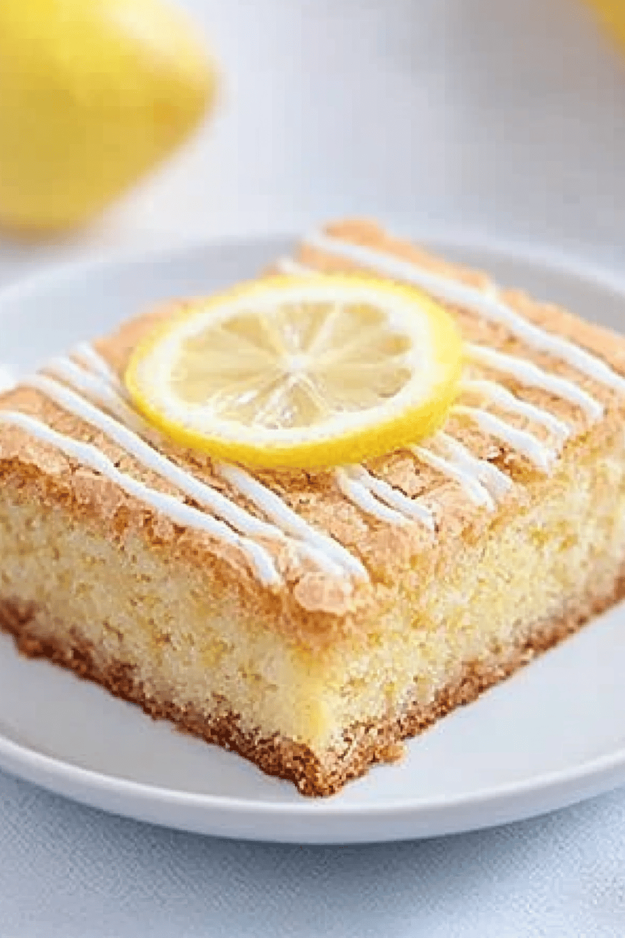 gluten-free lemon brownies final dish beautifully presented and ready to serve