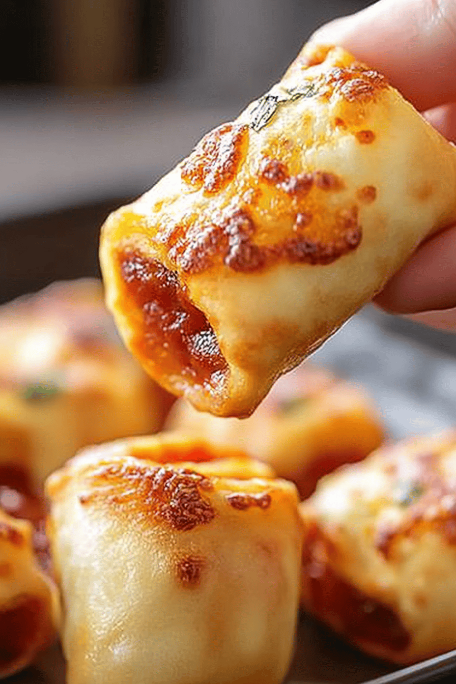 gluten-free pizza bites ingredients organized and measured on kitchen counter