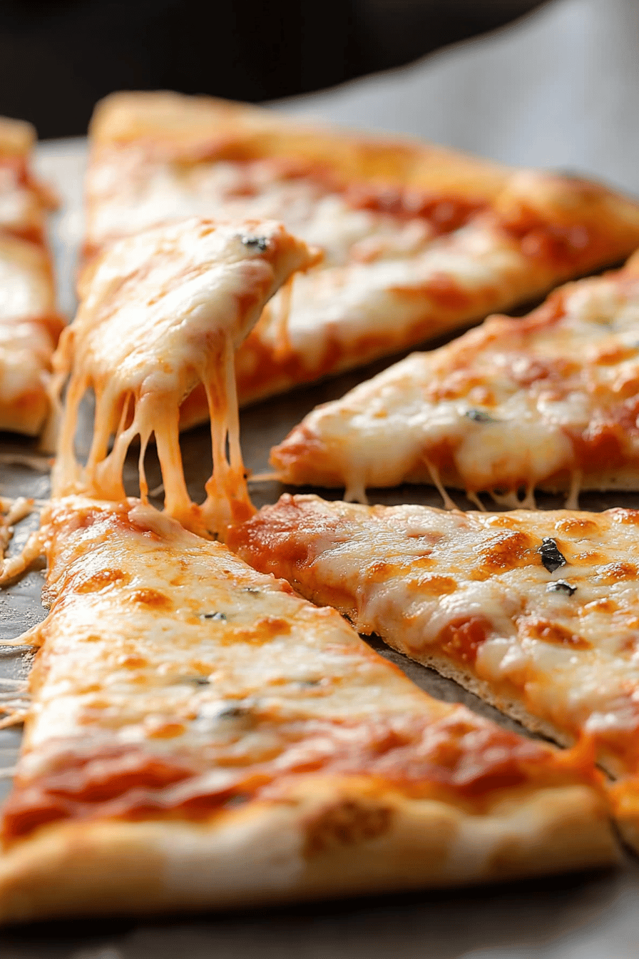 gluten-free pizza slice on plate showing perfect texture and swirl pattern