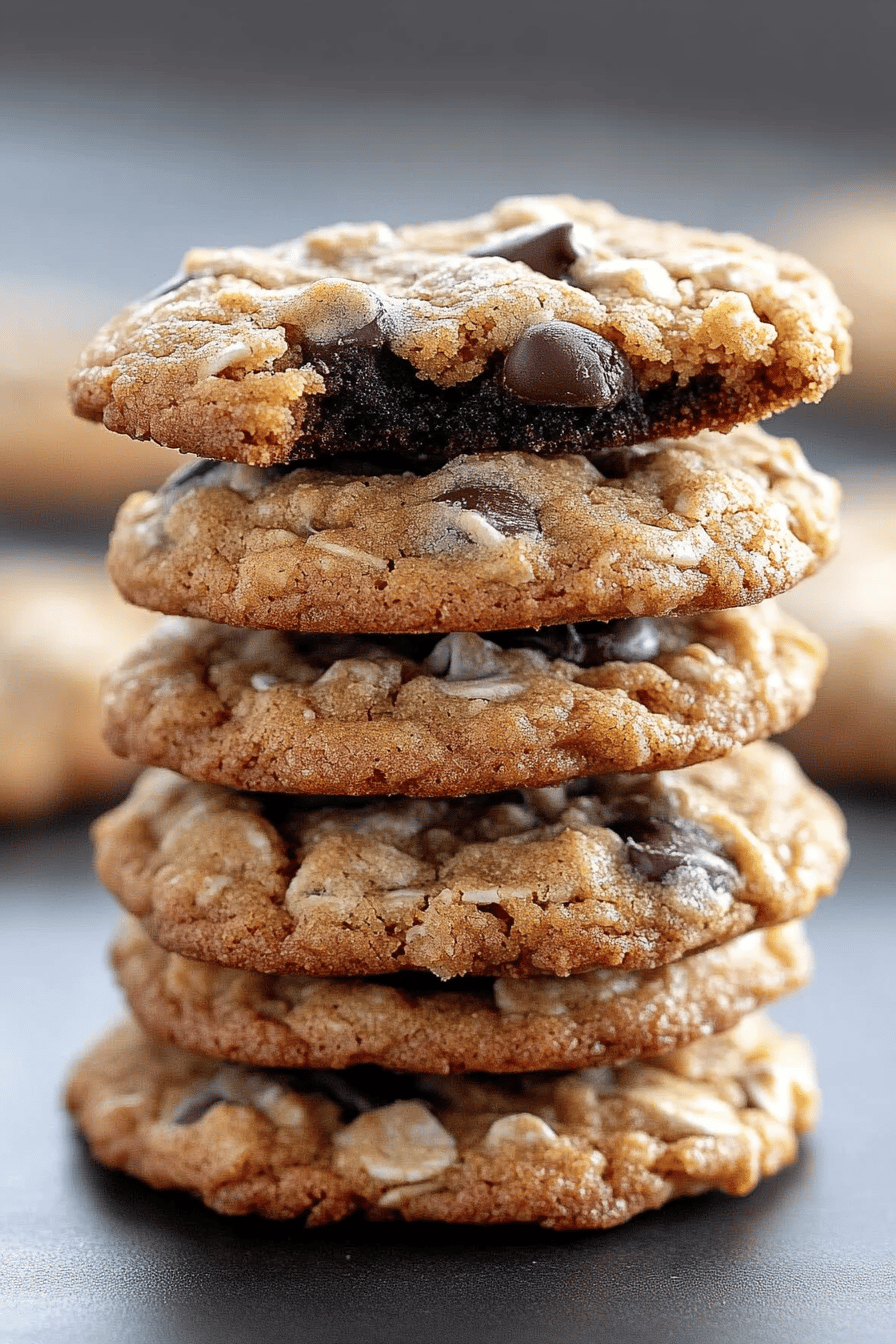 gluten-free pumpkin oatmeal cookies slice on plate showing perfect texture and swirl pattern