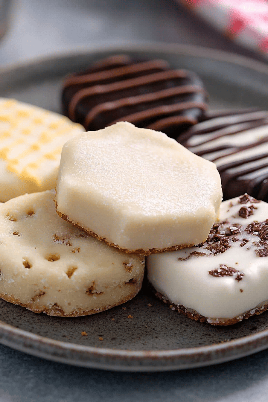 gluten-free shortbread cookies final dish beautifully presented and ready to serve