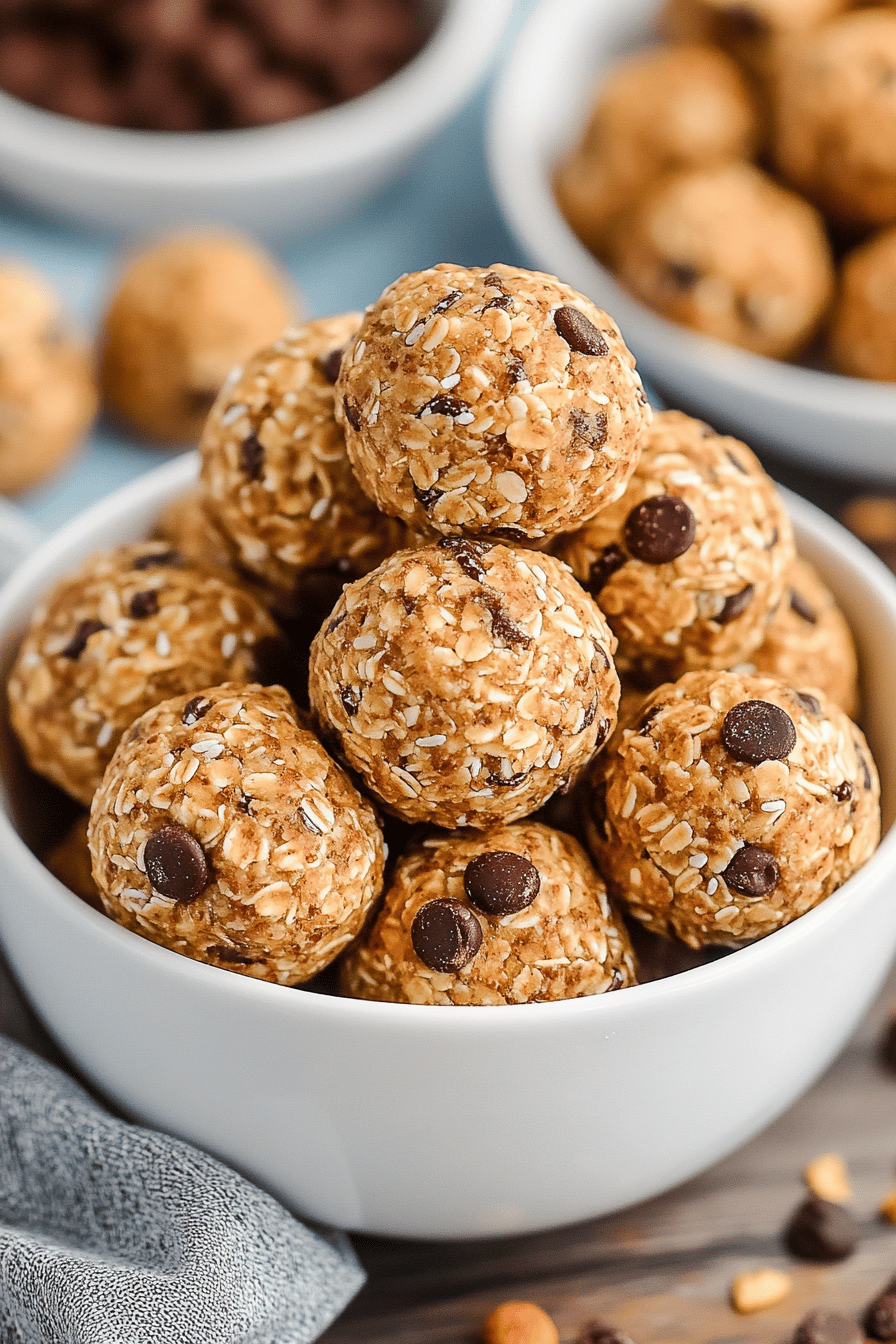 no-bake energy bites final dish beautifully presented and ready to serve