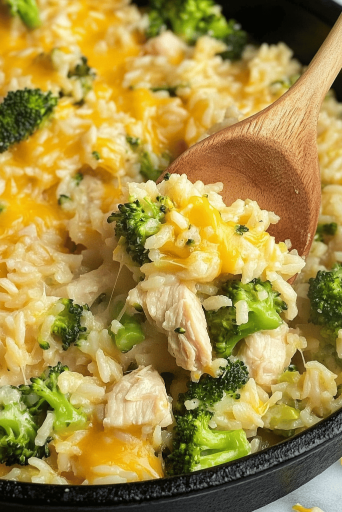 one-pot cheesy chicken broccoli rice