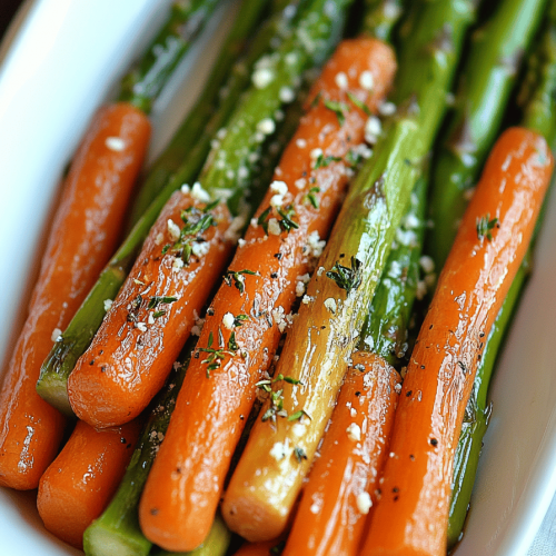 roast asparagus carrots