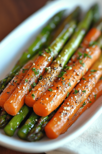 roast asparagus carrots