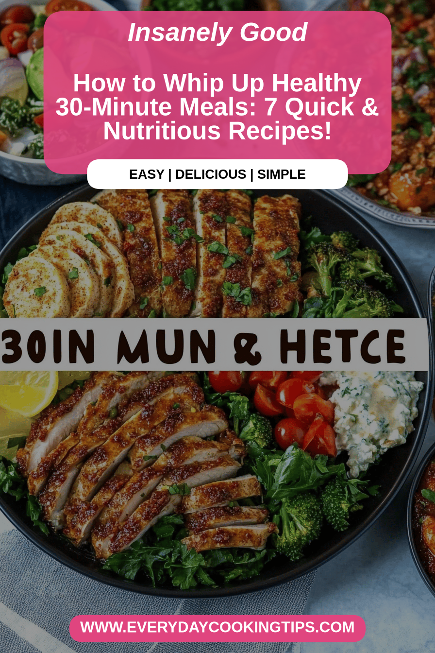 30-Minute Healthy Meals final dish beautifully presented and ready to serve