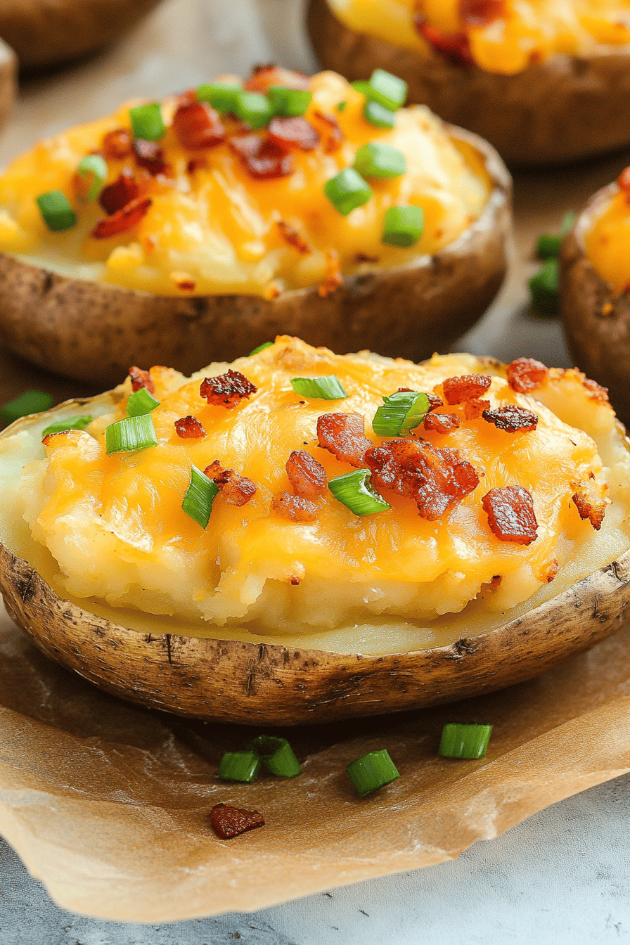 Bacon Cheddar Twice Baked Potato