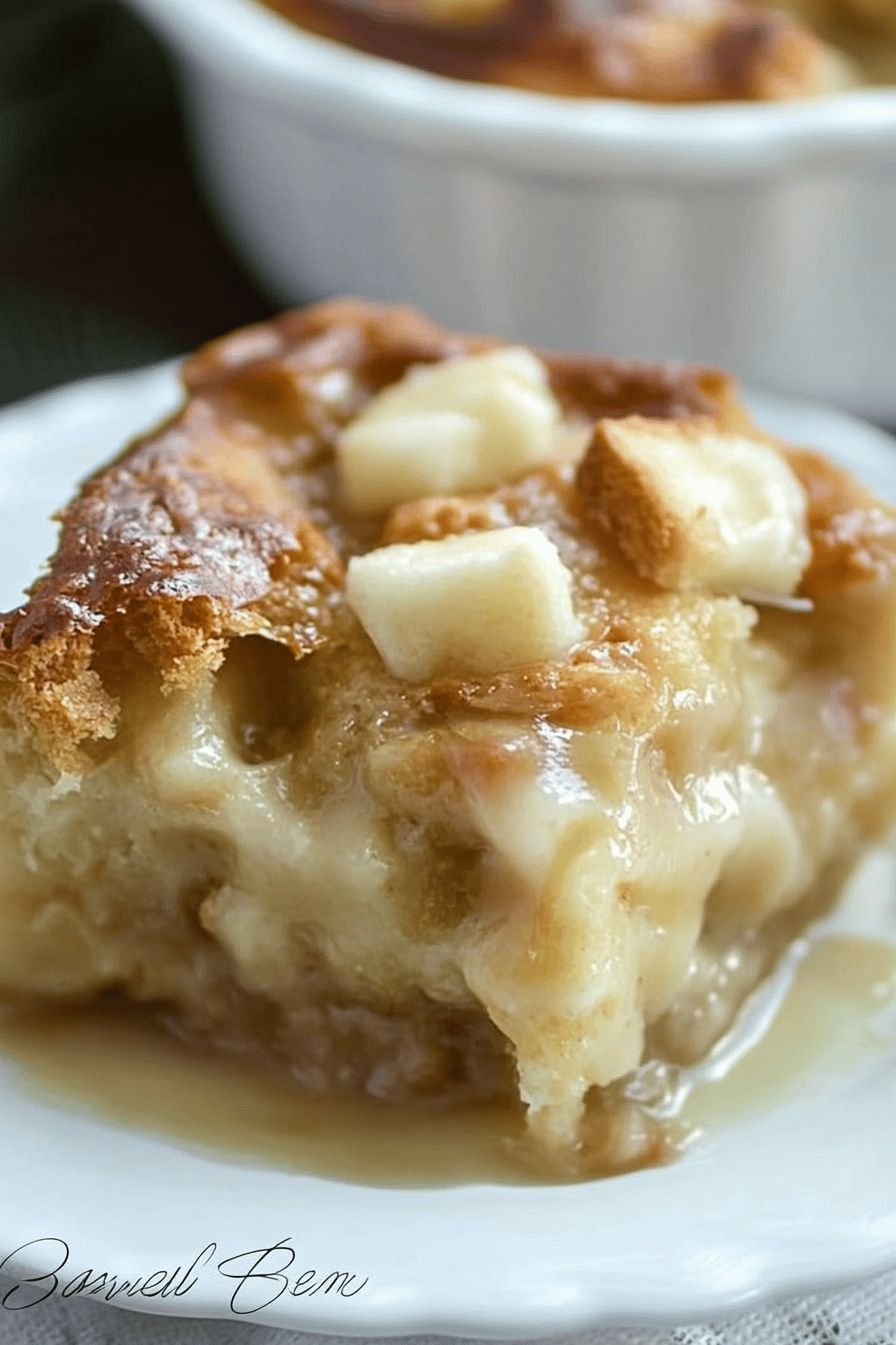 Bread pudding ingredients organized and measured on kitchen counter