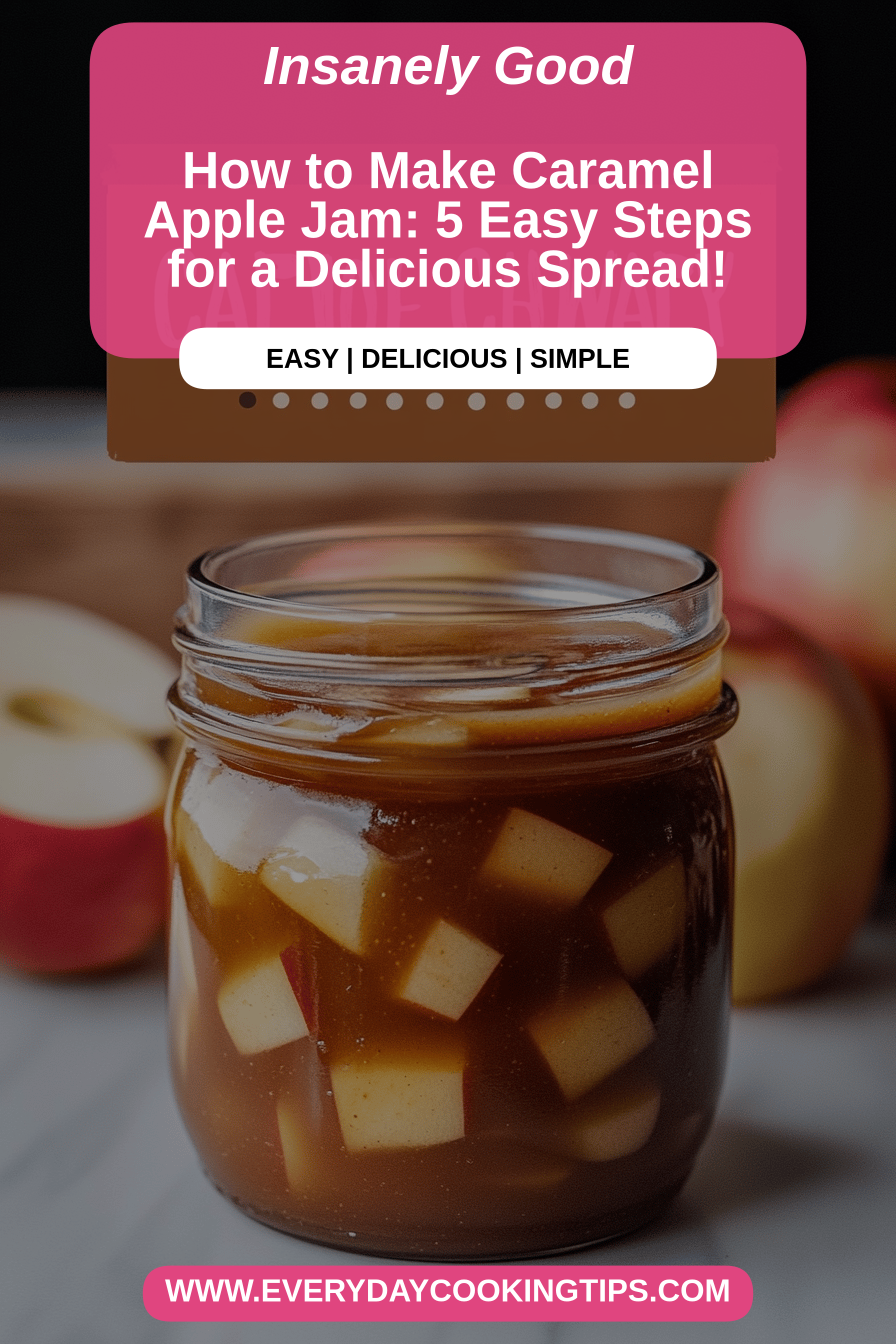 Caramel Apple Jam Recipe final dish beautifully presented and ready to serve