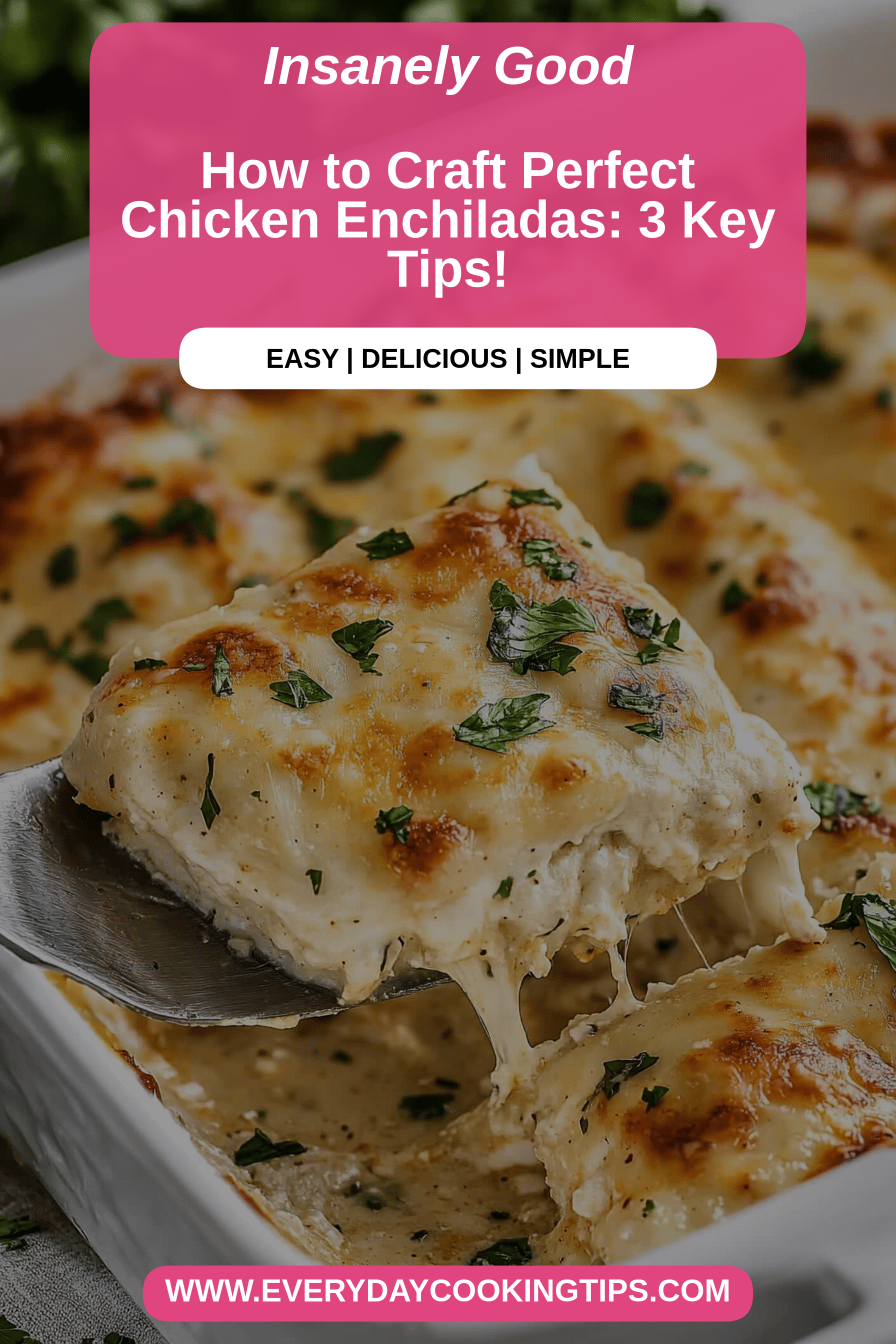 Chicken Enchiladas Recipe final dish beautifully presented and ready to serve