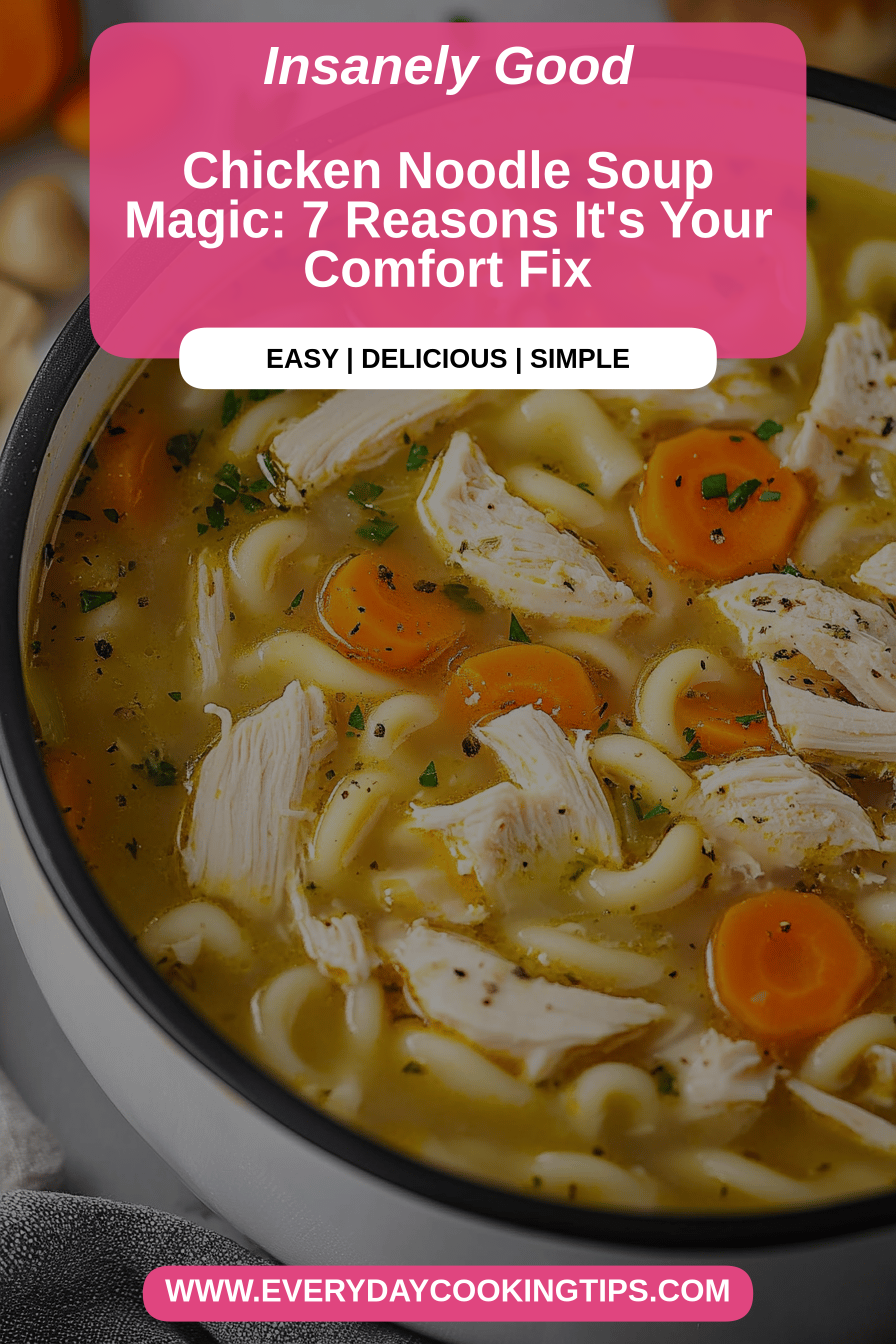 Chicken Noodle Soup Benefits final dish beautifully presented and ready to serve